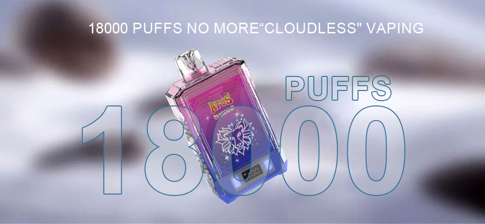 DE015 18000 Puffs Disposable Vape with LED display screen and adjustable airflow rechargeable ATVS Vape